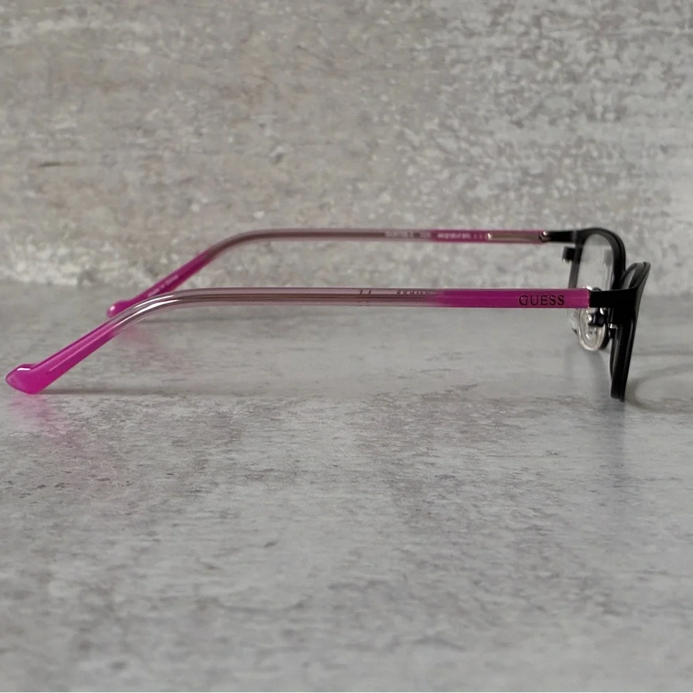 GUESS GU9155-3 005 Black Pink Eyeglasses 48□15 Stainless Steel RX Frames
